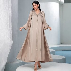 Hand sewn diamond two-piece dress set