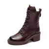 Genuine Leather Martin Long Shoes - Image 3