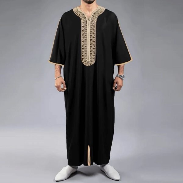 Men Jubba black-golden design